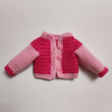 Herbstliches Freizeitoutfit für die Puppe Astrid 30 cm. - Häkeln