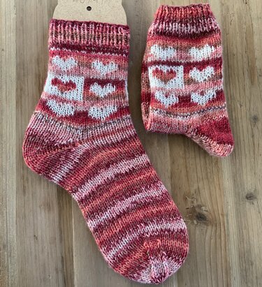 Darline Socken in Double Face Technik - Stricken