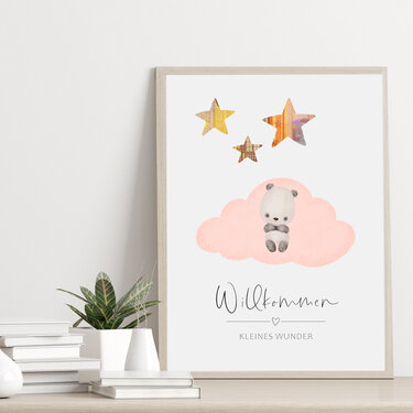 Poster GELDGESCHENK Geburt oder Taufe DIN A4 - Basteln