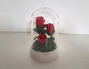 Miniatur Rose - Häkelanleitung