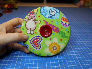 Spielkartenhalter - Schnell aus Stoffresten mit der Hand genäht - Nähen