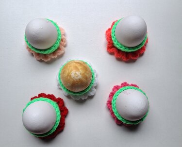 Flower eggholder - Crochet