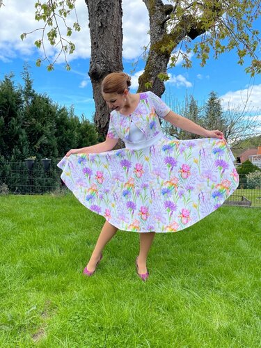 PDF-Schnittmuster Kleid La Gazza – Elegantes Design mit Cut-Out  gr.32-54 - Bild 7