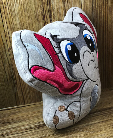 Stickdatei ITH Elefant Betty für Rahmen 16×26 cm, Maschinenstickdatei - Sticken