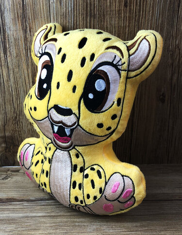 Stickdatei ITH Gepard Milly für Rahmen 16×26 cm, Maschinenstickdatei - Sticken