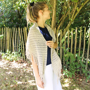 Häkelanleitung Sommertuch Playa de Muro