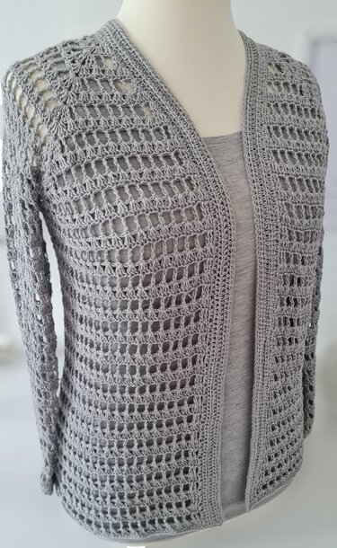 Häkelanleitung 4 in 1 Jacke / Pullover / Shirt / Weste RVO "Laues Lüftchen" - Bild 6