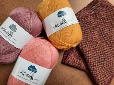 Kleines geringeltes Dreieckstuch - Stricken