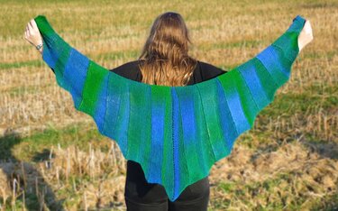 CrissCross Twelve, shawl pattern, knitting criss and cross - Image 4