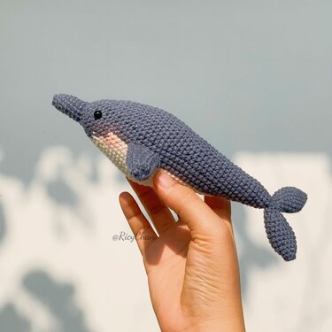 Crochet animal pattern, dolphin crochet pattern - PDF pattern in English