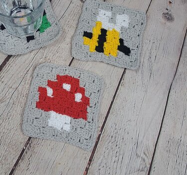 Summer Crochet Coasters – Pattern for Colorful Coasters