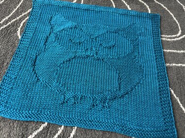 Economy Set Washcloth Owl Family -Knitting Instructions