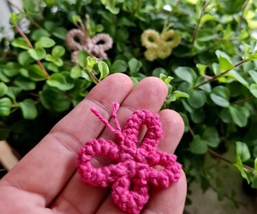 Kleine Deko Schmetterlinge häkeln