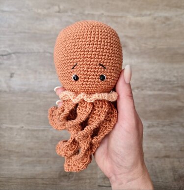 PDF Häkelanleitung Amigurumi Oktopus Otto mit acht Tentakeln