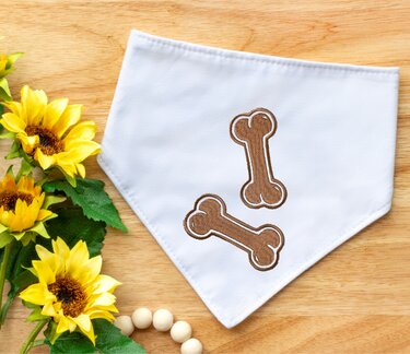 Stickdatei Hunde Knochen in 6 Größen, Maschinenstickdatei - Sticken