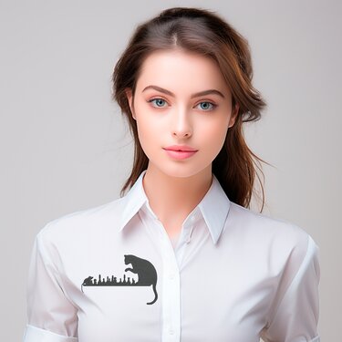 Stickdatei WIE EINE Katze Schach Spielt Patch - Sticken