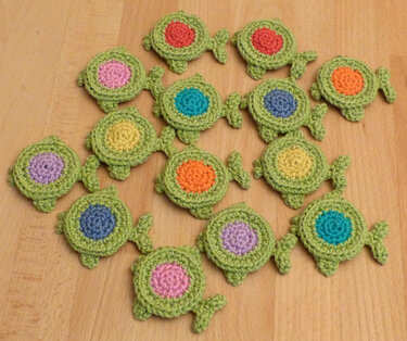 Häkelanleitung für ein Gedächtnisspiel, Farben-Memory "Fische" Memo