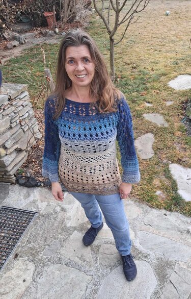 1-Bobbel-Pullover/Kleid/Tunika Memories, Häkelanleitung - Bild 9