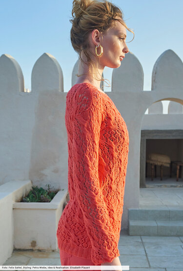 Pulli im Ajour-Zopfmuster - Stricken