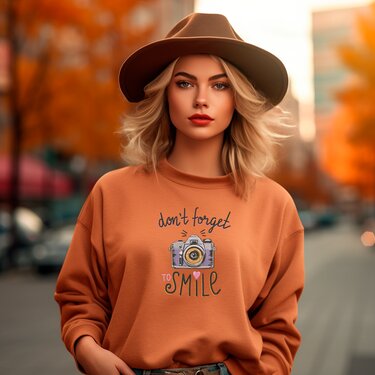 Stickdatei Retro Kamera DON`T Forget TO Smile SET - Sticken