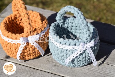 + LINEA + Osterkörbchen häkeln mit Videoanleitung super easy und schnell