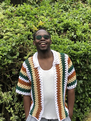 Vintage Crochet Shirt Pattern, Simple Men's Mesh Crochet Shirt Pattern