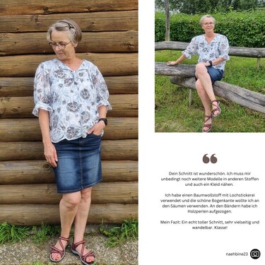 Poppy - Bluse mit Variante Tunika und Kleid - Gr. 32-50 - Bild 4