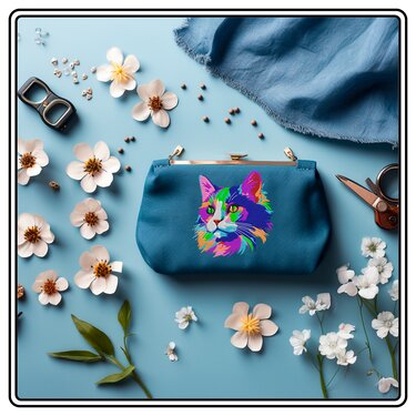 Bright CAT EINE Bunte Katze IM Aquarelle LOOK Stickdatei - Sticken