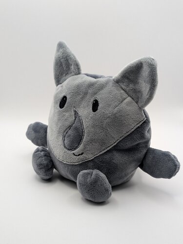 reversible cuddly toy "Krempeltier" rhinoceros Level 1 - sewing instruction