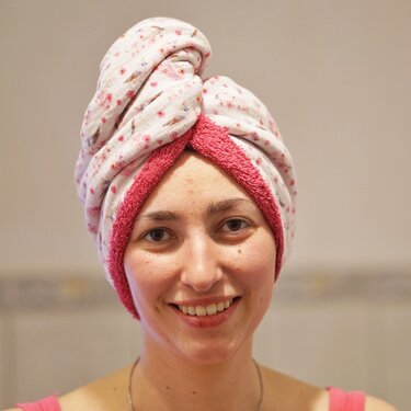 E-Book - Haar Turban Handtuchturban nähen für Anfänger in 5 Gr.