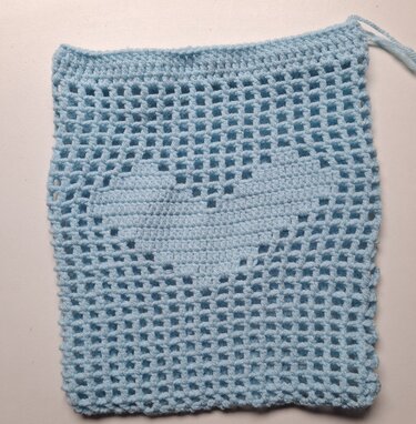 Puppenwagen-Tasche Herz - Häkeln