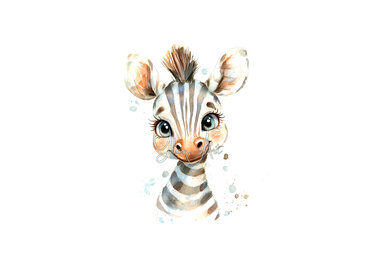 Zebra, Wandbild, druckbare Kunst, Foto, download, Kinderzimmer, Poster - Basteln