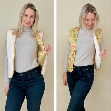 Wendy - Wendeweste mit Paspeltaschen - Gr. 34-48 - Bild 3