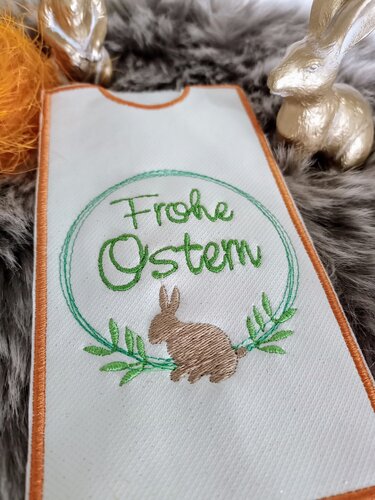 ITH - Stickdatei - Schokohülle - Frohe Ostern - Sticken