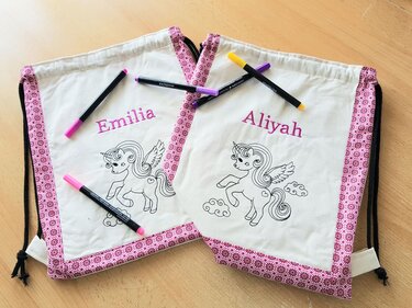 Einhorn Stickdatei – Ausmalmotiv für Kinder & kreative Regentage - Sticken