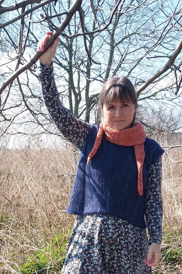 Knitting pattern, FREYAshawl, minishawl, onesize - Image 10