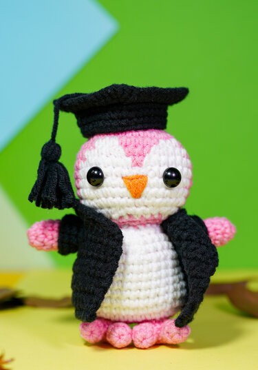 FREE Pattern - THE Graduate OWL keychain amigurumi crochet