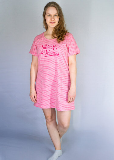 Nightgown & Shirt PDF Pattern – Sizes EU 34–50, 4 Sleeves, 2 Necklines - Sewing