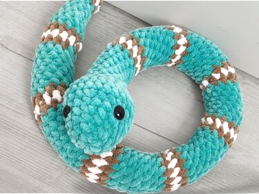 Häkelanleitung für eine Schlange – Amigurumi PDF Muster zum Selbermachen