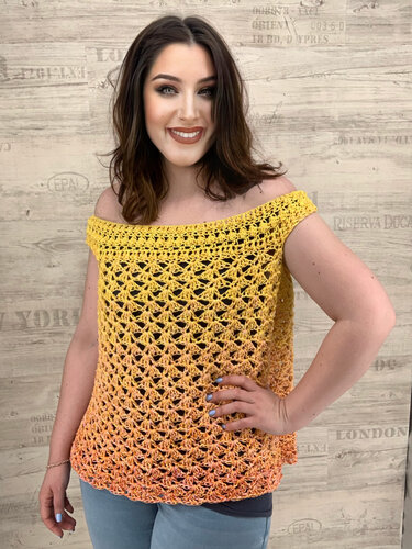 Häkelanleitung "1-BOBBEL-TUNIKA ZITRONENLADY"