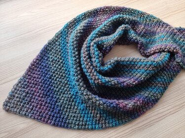 "wollige Umarmung" Dreieckstuch stricken PDF-Anleitung