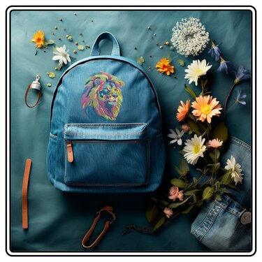 Bright LION EIN Bunter Löwe IM Aquarelle LOOK Stickdatei - Sticken