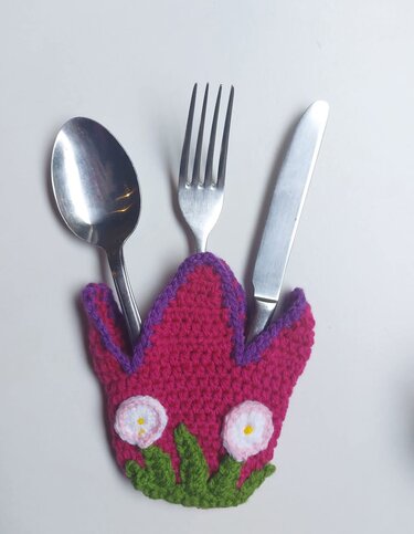 Bestecktasche - Häkeln