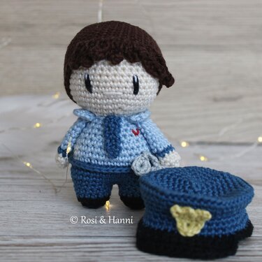 Häkelanleitung Polizist Jo