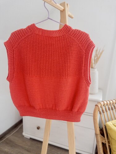 Strickanleitung Slipover/Pullunder Glücksmasche