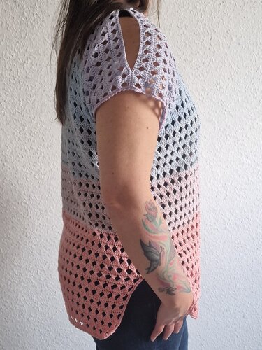 Häkelanleitung für das Cold-Shoulder-Shirt "Summer - Bild 6