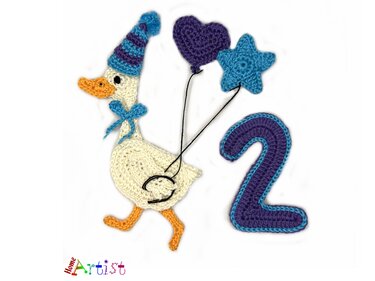 Crochet Animal Number 2 Goose