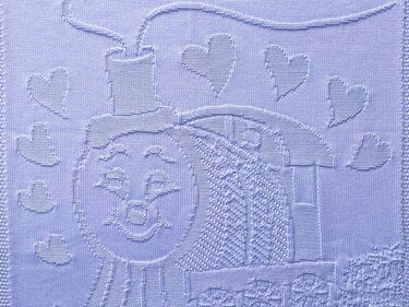 Knitting Pattern babyblanket "steam loco"