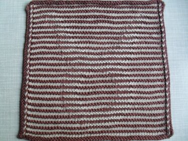 Tierkreiszeichen Stier in Schattenstricktechnik - Stricken