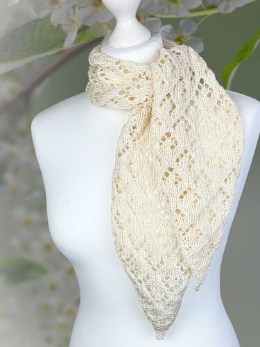 Skinny-Schal Ivory Glow - Stricken